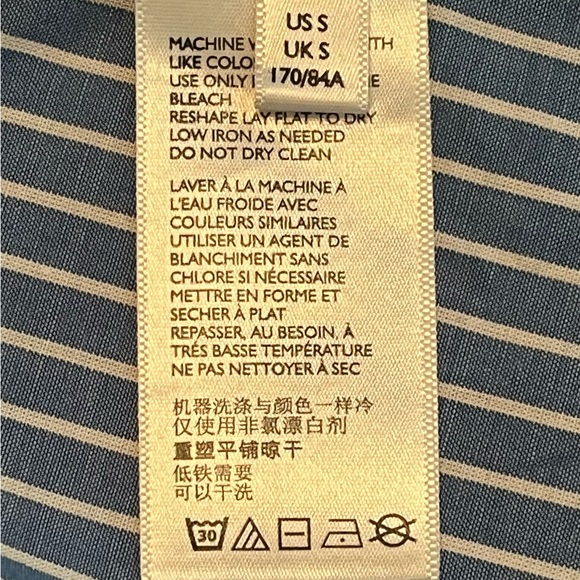 NWT UO • La Petite Blue Striped Babydoll Dress - S - Picture 11 of 12